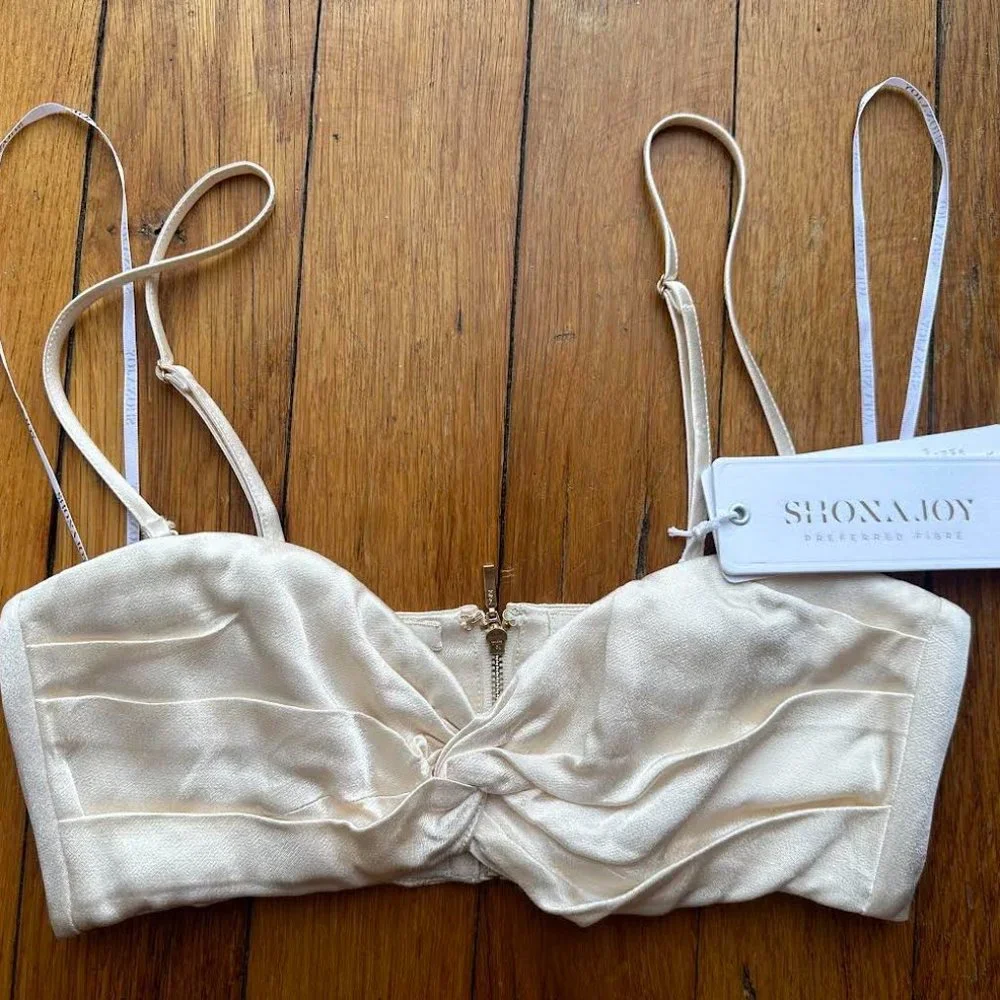 Never Worn SHONA JOY LA LUNE: Twist Front Bra Top Only - Picture 2 of 2